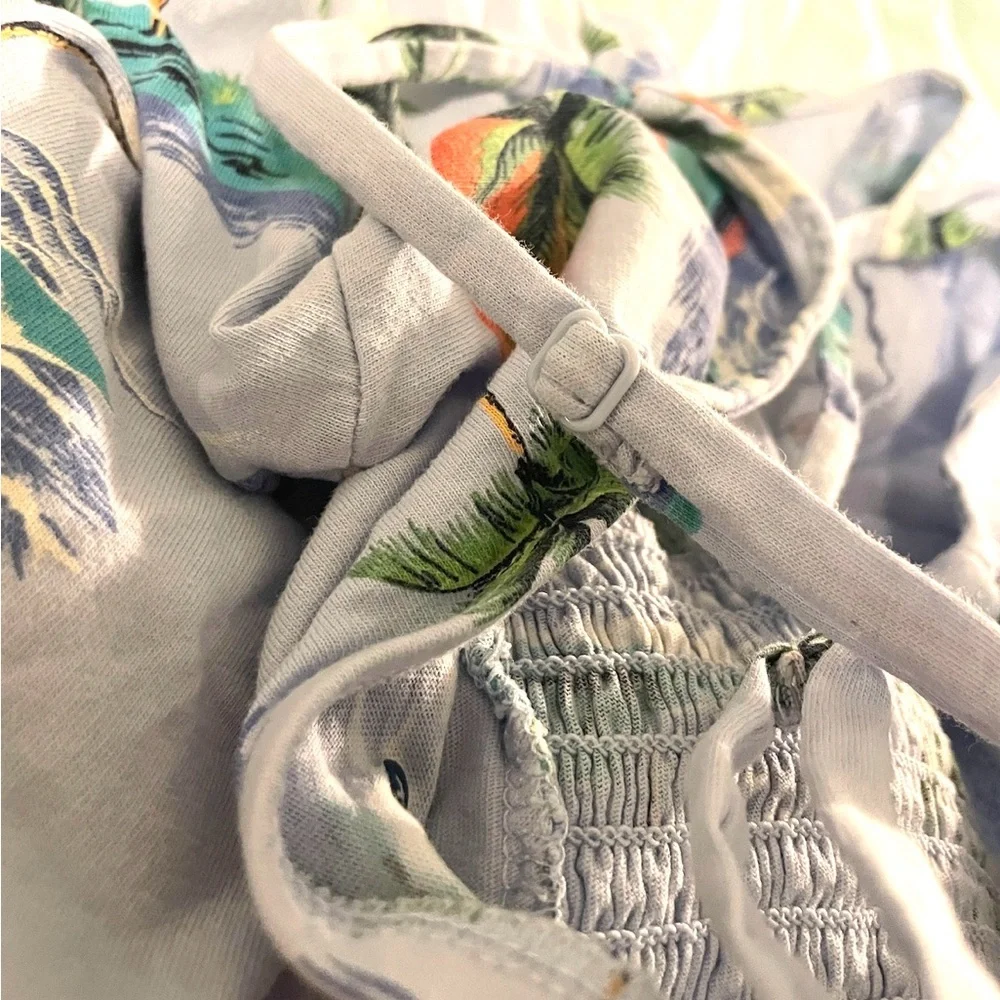 Old Navy Girl’s Vacation Summer Sun Dress with Ocean & Palm Trees